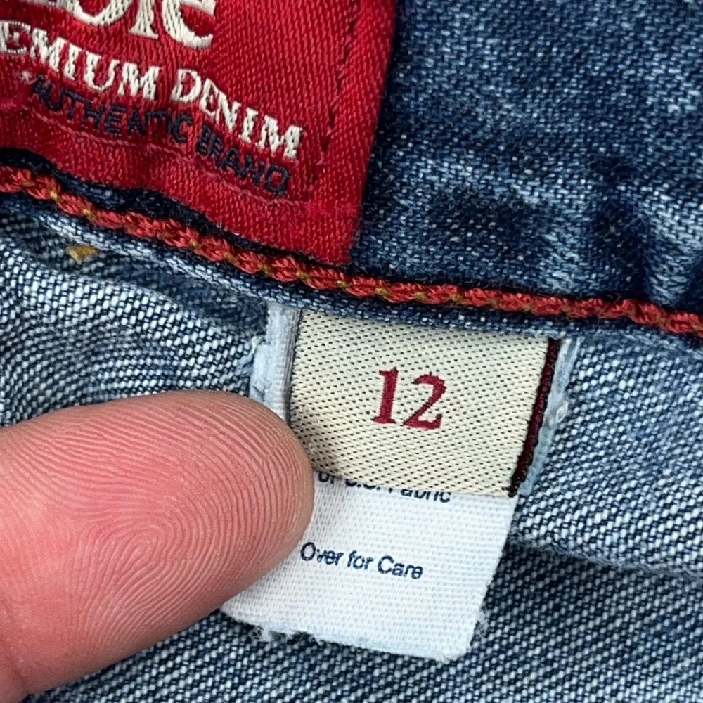 Vintage Y2K Abercrombie & Fitch Jeans Boys 12 Bootcut Baggy Youth 26x22 *